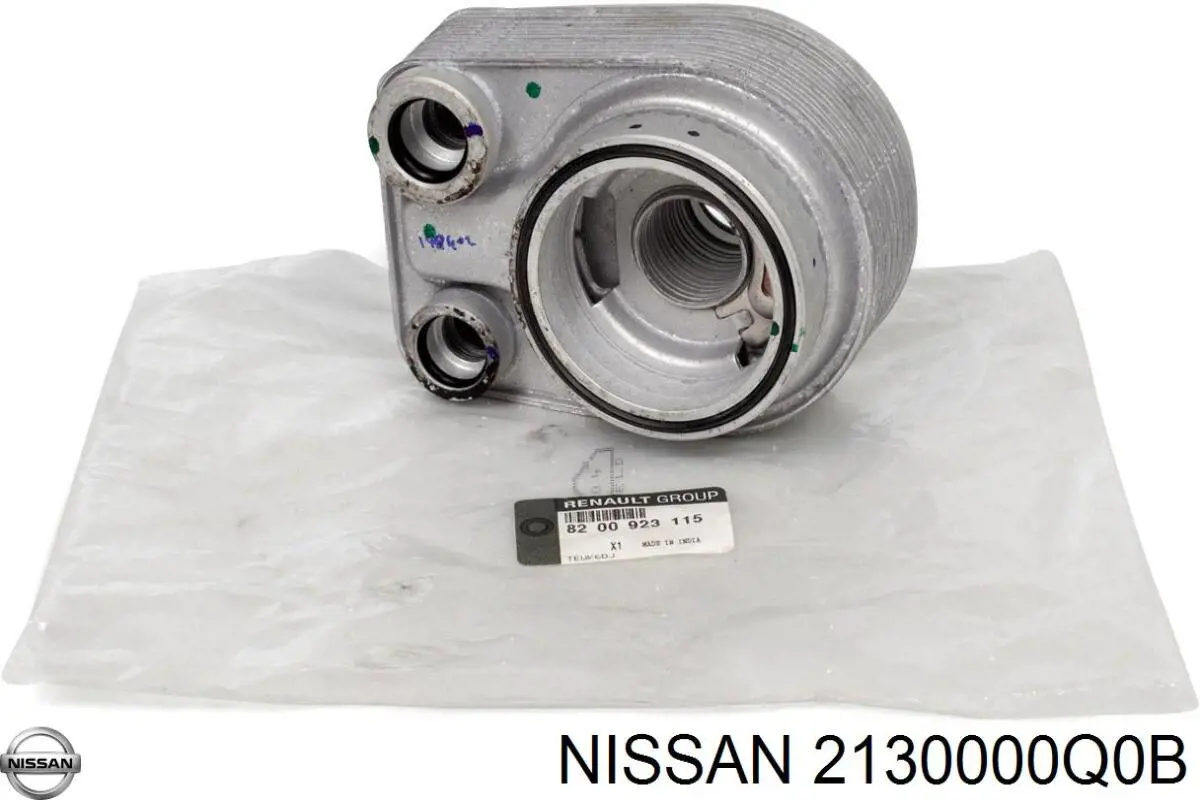 2130000Q0B Nissan radiador de aceite, bajo de filtro