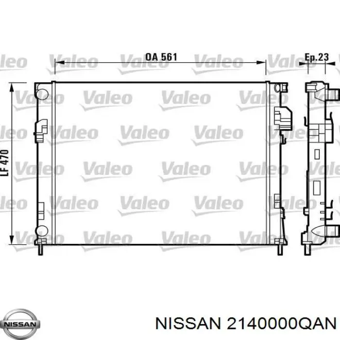 Água radiador Nissan/Infiniti 2140000QAN precio, desde 83,29 EUR
