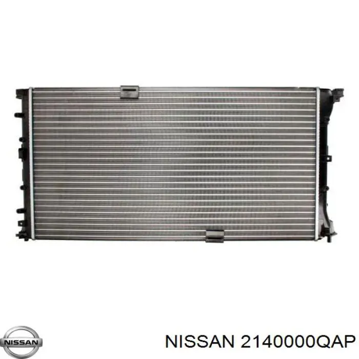 2140000QAP Nissan radiador refrigeración del motor