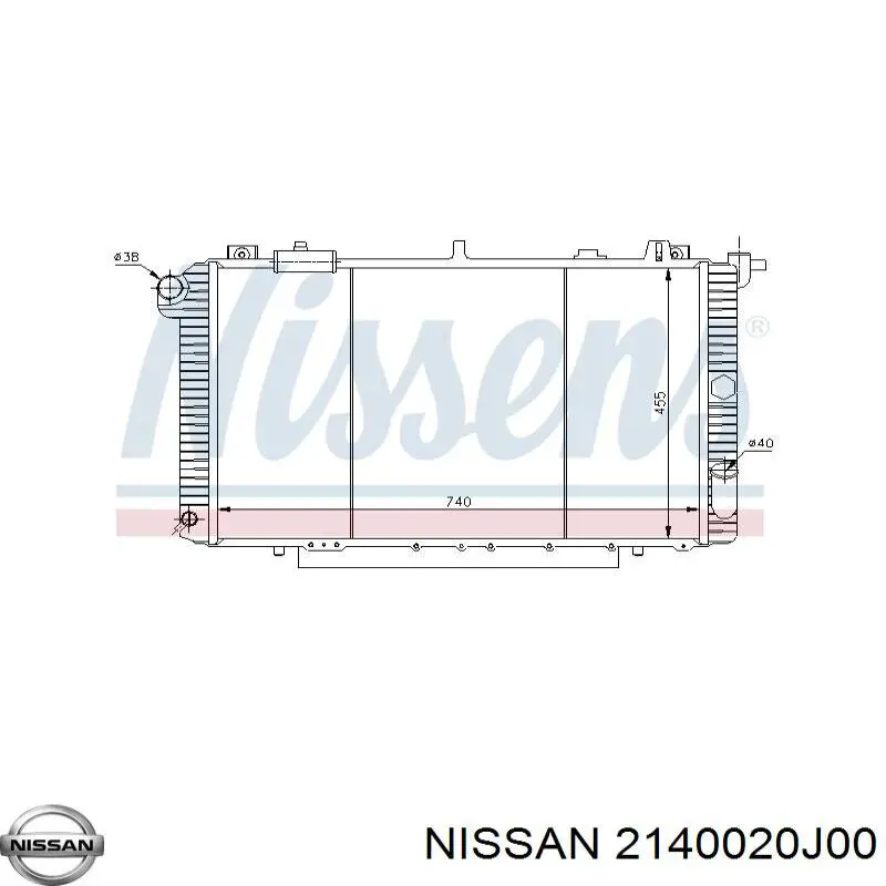 Água radiador Nissan/Infiniti 2140020J00 precio, desde 169,90 EUR
