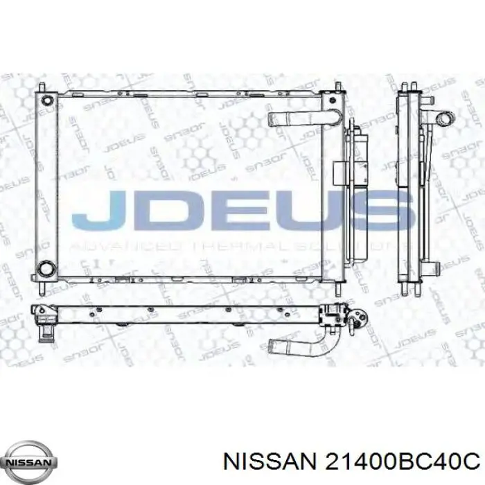21400BC40C Nissan radiador