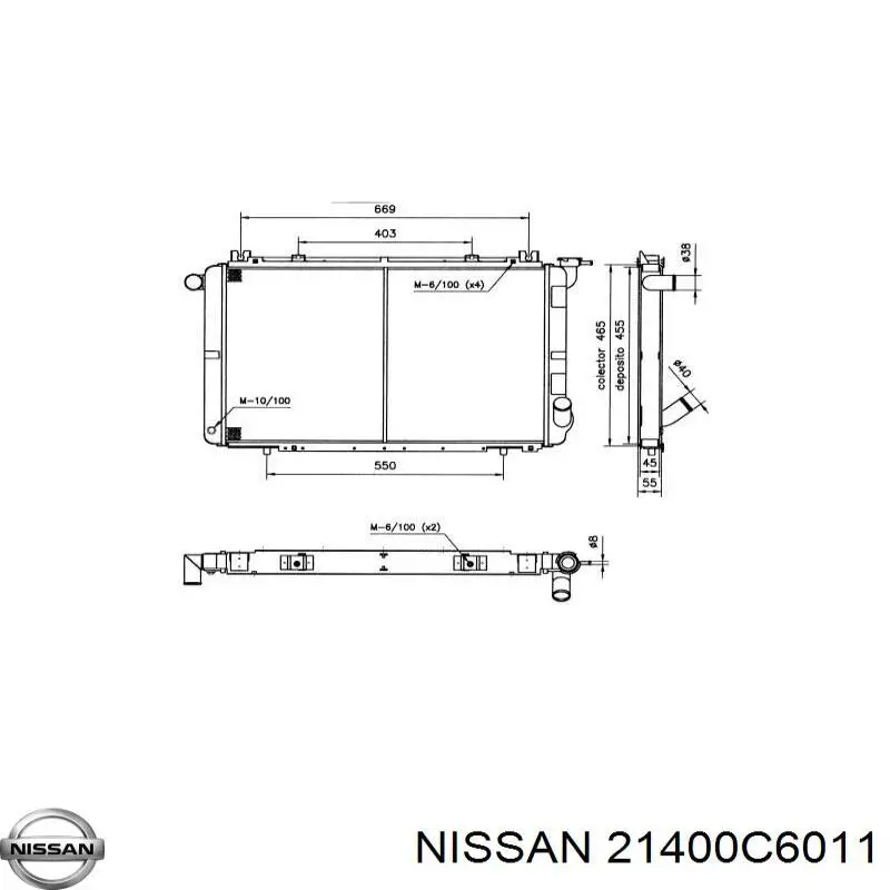 Radiador de água Nissan Patrol K160