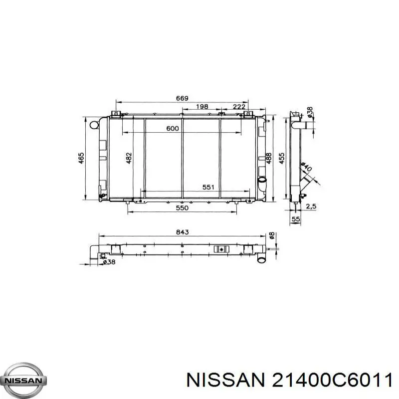 Comprar 21400C6011 Nissan/Infiniti Radiador de auto