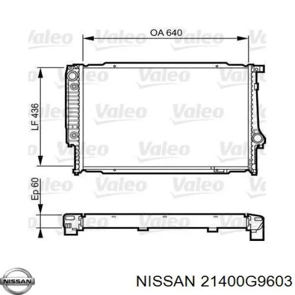 Radiador de água Nissan Patrol W260