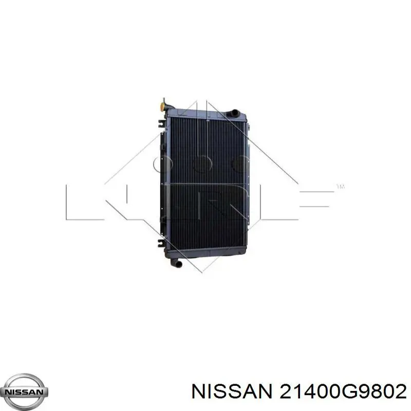 21400G9802 Nissan radiador refrigeración del motor