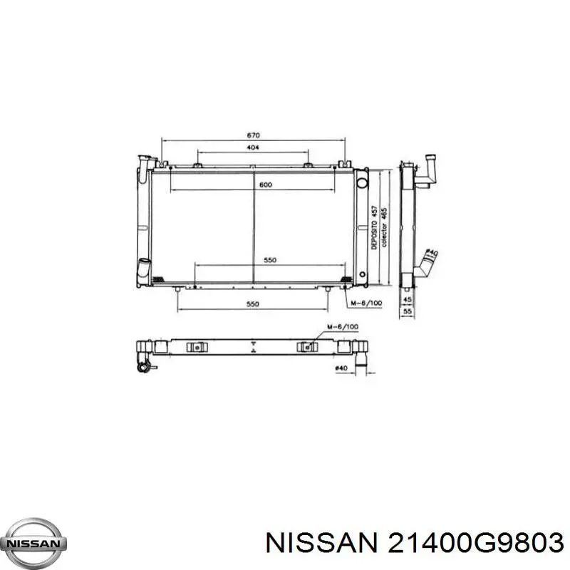 Água radiador Nissan/Infiniti 21400G9803 precio, desde 420,31 EUR