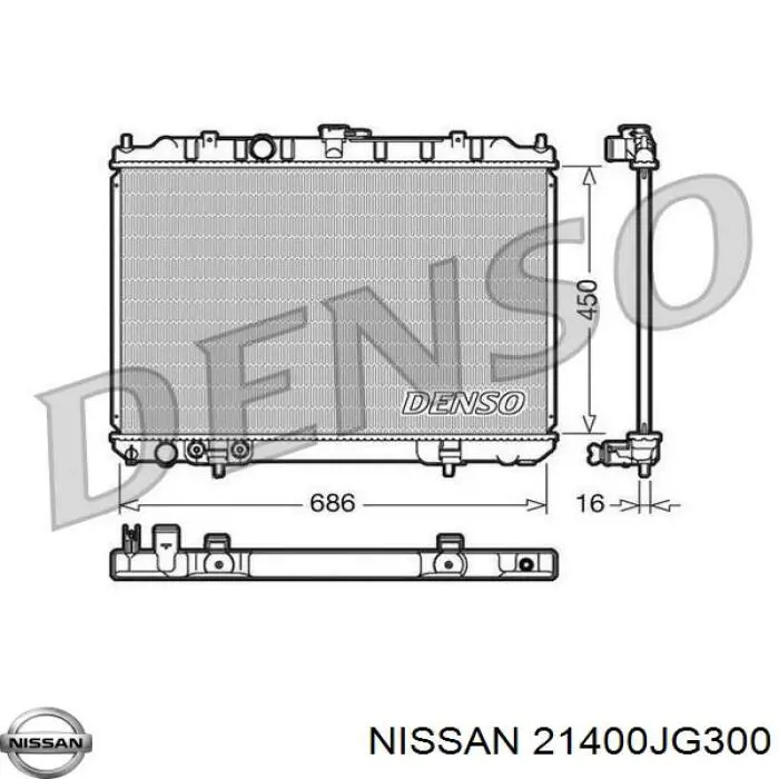 Comprar 21400JG300 Nissan/Infiniti Radiador de auto