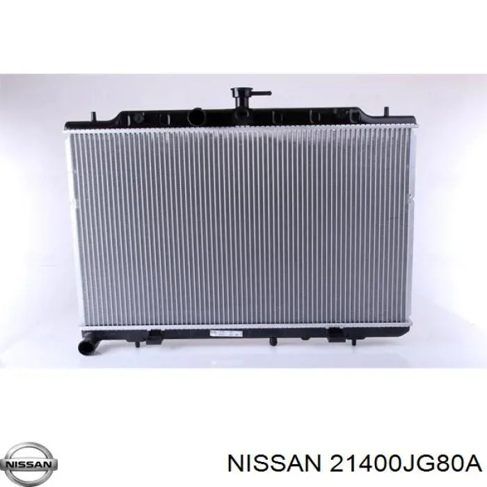 21400JG80A Nissan radiador refrigeración del motor