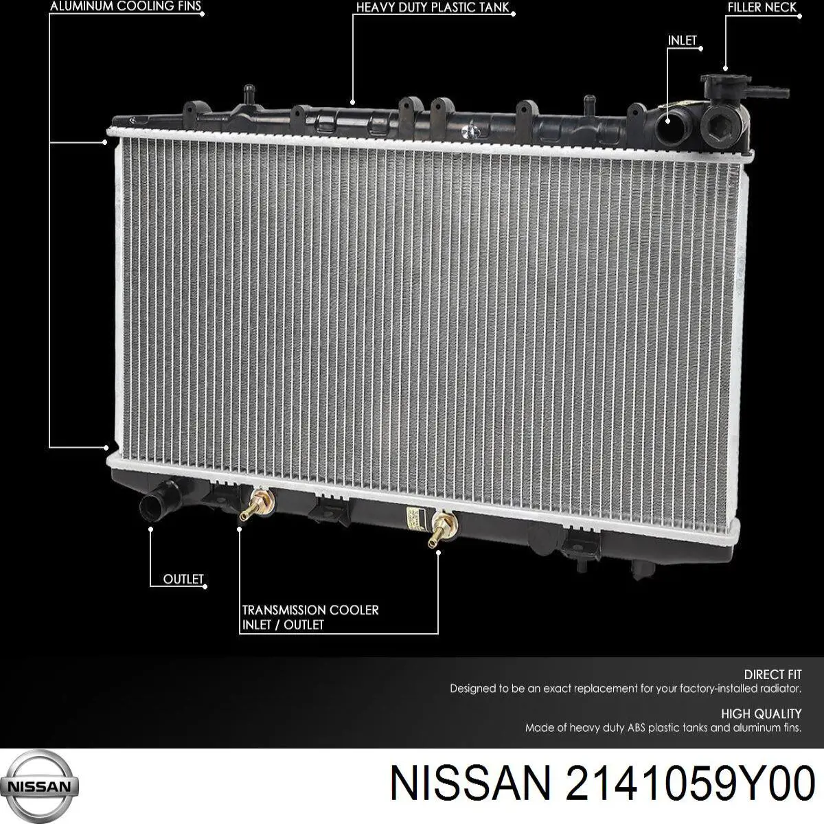 2141059Y00 Nissan radiador