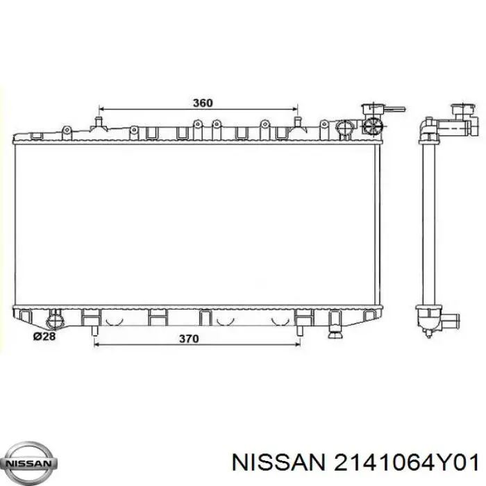 2141064Y01 Nissan radiador