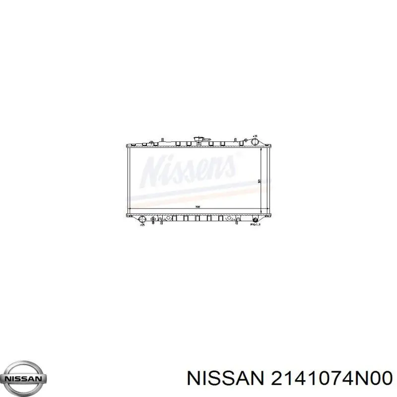 Radiador 2141074N00 Nissan/Infiniti