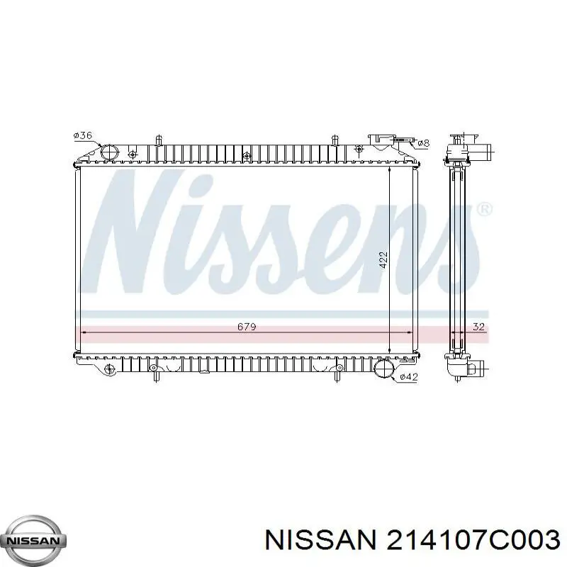 214107C003 Nissan radiador