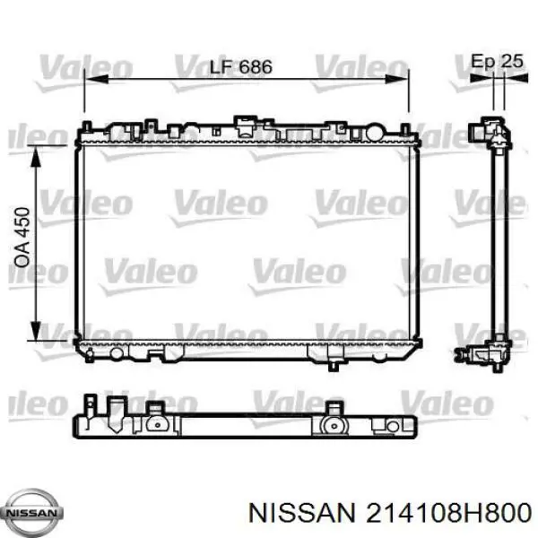 Água radiador Nissan/Infiniti 214108H800 precio, desde 101,50 EUR