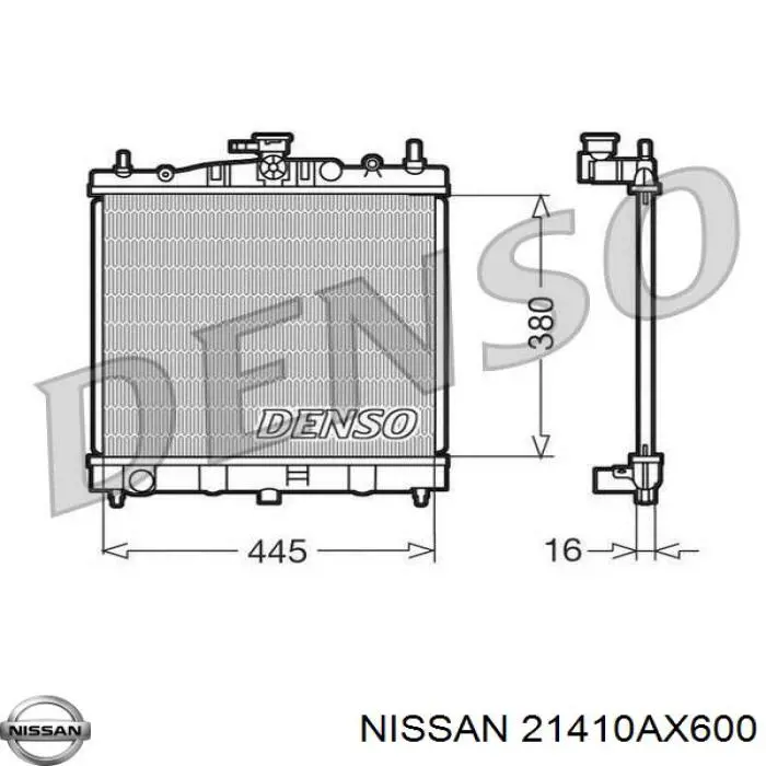 21410AX600 Nissan radiador