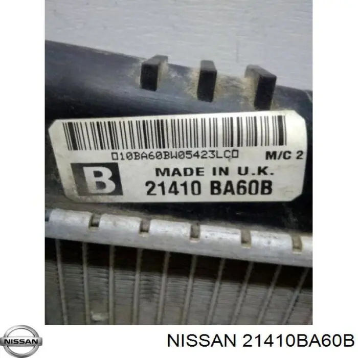 21410BA60B Nissan radiador refrigeración del motor