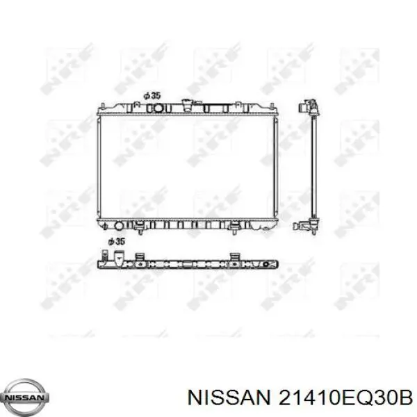 21410EQ30B Nissan radiador refrigeración del motor