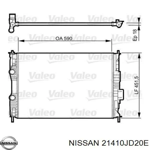 Comprar 21410JD20E Nissan/Infiniti Radiador de auto