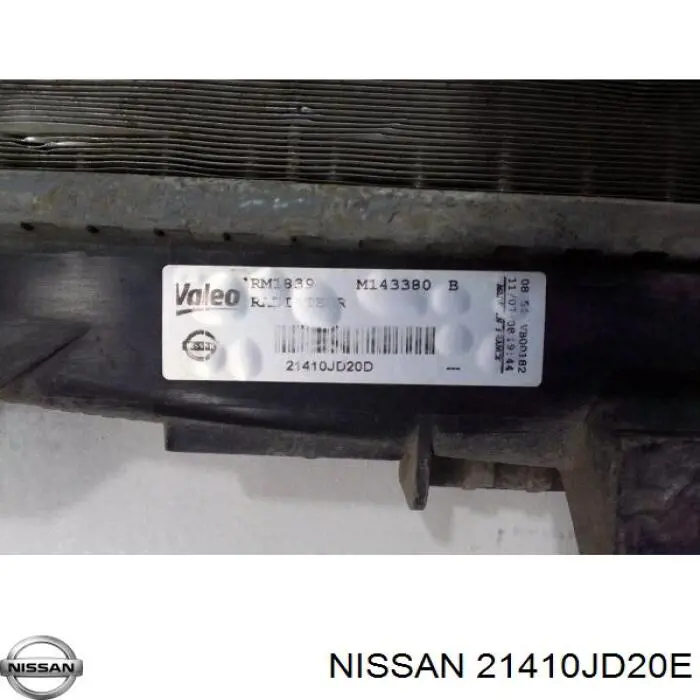 Radiador 21410JD20E Nissan/Infiniti