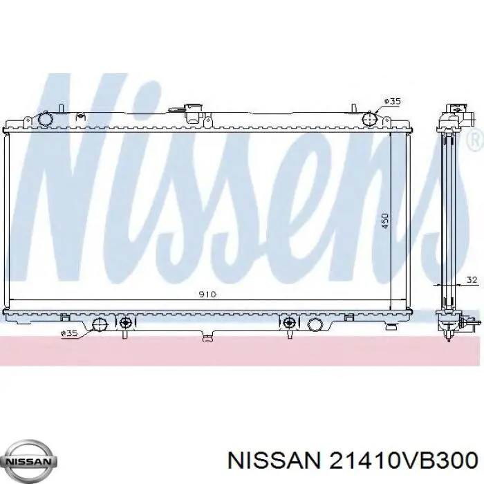 Água radiador Nissan/Infiniti 21410VB300 precio, desde 162,94 EUR