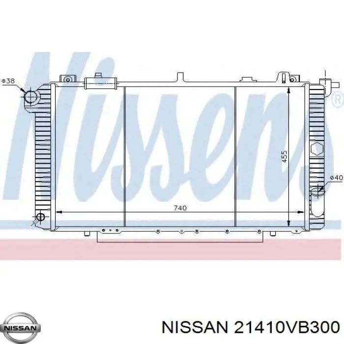 Comprar 21410VB300 Nissan/Infiniti Radiador de auto