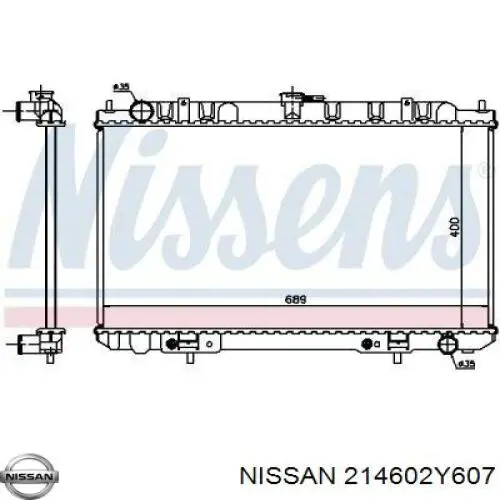 214602Y607 Nissan radiador refrigeración del motor