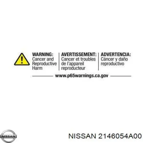 2146054A00 Nissan radiador