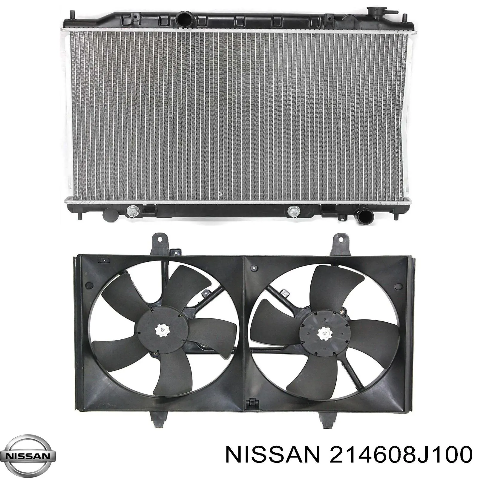 214608J100 Nissan radiador refrigeración del motor