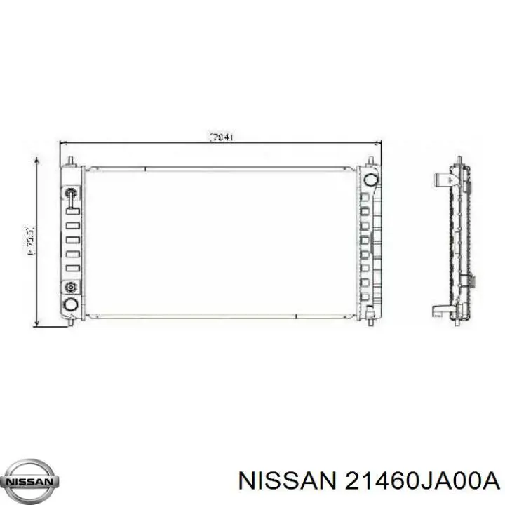 Comprar 21460JA00A Nissan/Infiniti Radiador de auto