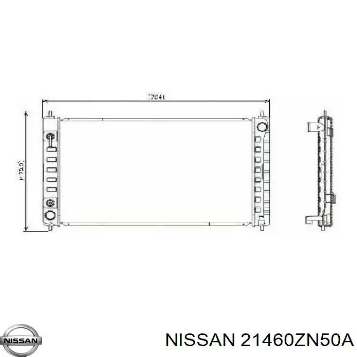 Comprar 21460ZN50A Nissan/Infiniti Radiador de auto