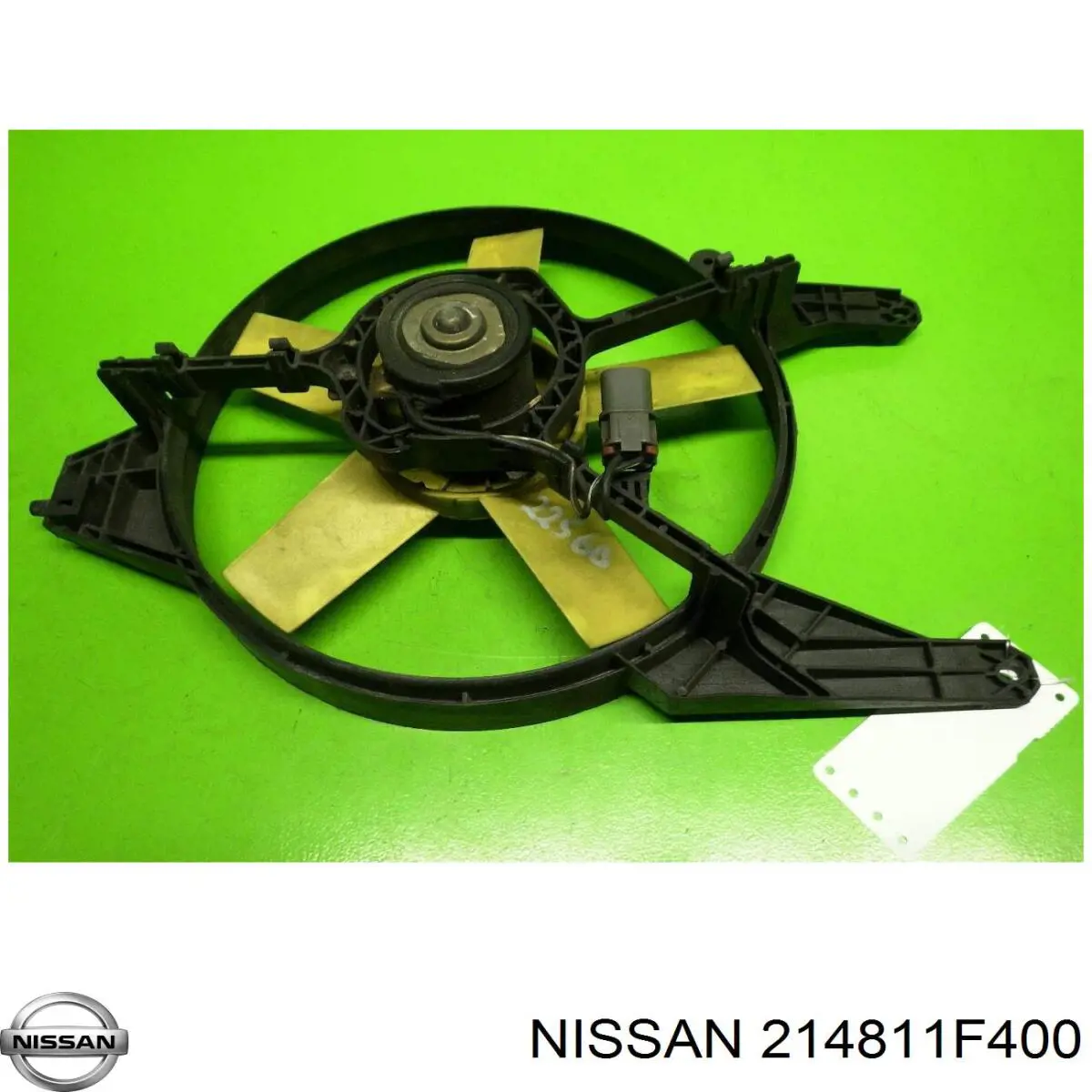 214811F400 Nissan difusor de radiador, ventilador de refrigeración, condensador del aire acondicionado, completo con motor y rodete