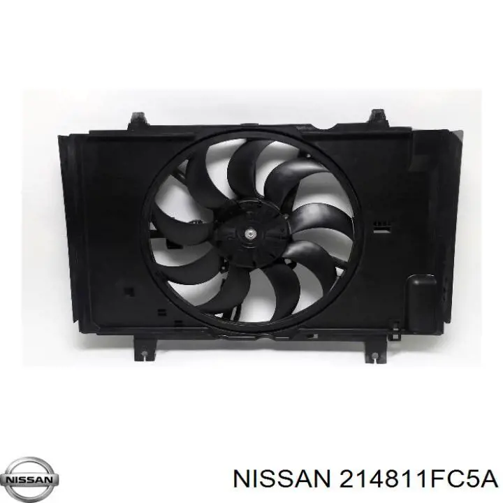 21481BA60A Nissan difusor de radiador, aire acondicionado, completo con motor y rodete