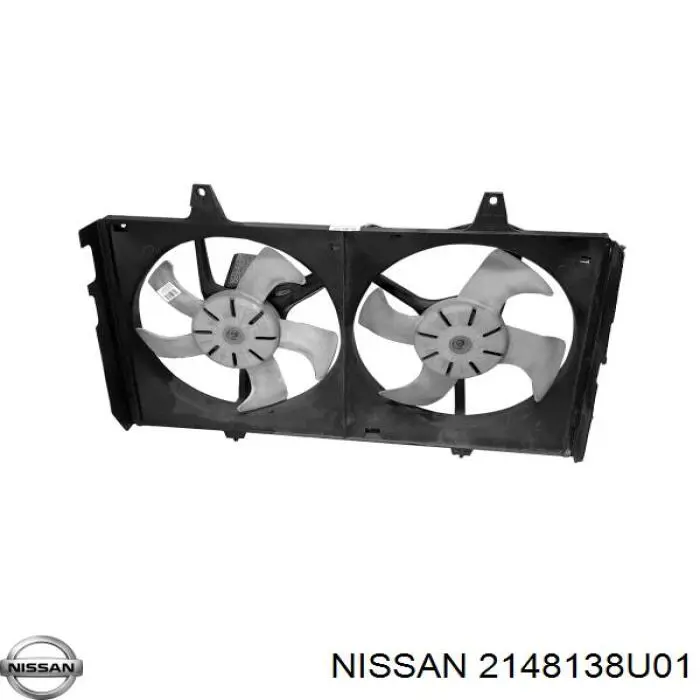 2148138U01 Nissan ventilador (rodete +motor refrigeración del motor con electromotor completo)