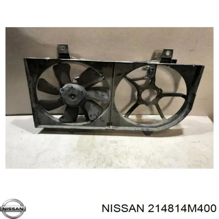 B14814M403 Nissan difusor de radiador, ventilador de refrigeración, condensador del aire acondicionado, completo con motor y rodete