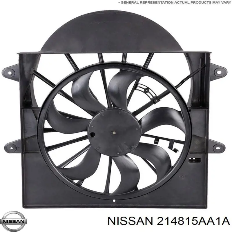 214815AA1A Nissan difusor de radiador, ventilador de refrigeración, condensador del aire acondicionado, completo con motor y rodete