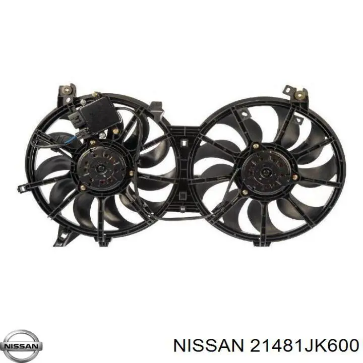 21481JK600 Nissan ventilador (rodete +motor refrigeración del motor con electromotor completo)