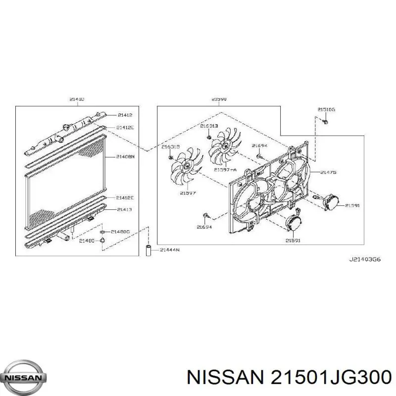  Nissan/Infiniti 21501JG300 precio, desde 8,85 EUR