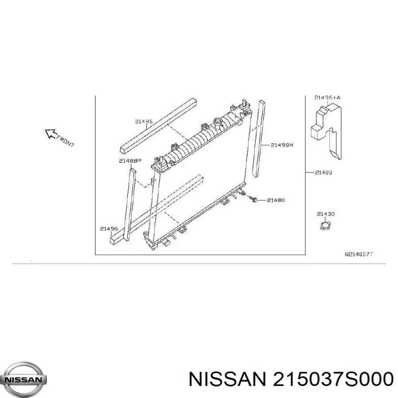 Manguera refrigerante para radiador inferiora Infiniti QX56 56 (JA60)