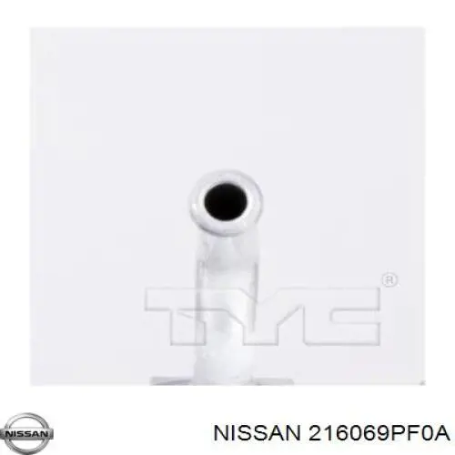 216069PF0A Nissan radiador enfriador de la transmision/caja de cambios