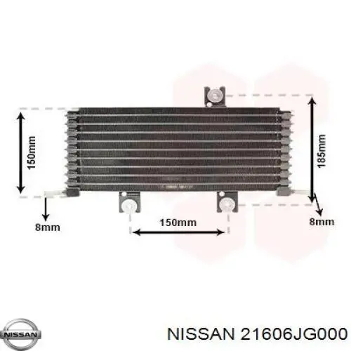 Radiador de refrigeración de la transmisión Nissan/Infiniti 21606JG000 precio, desde 138,80 EUR