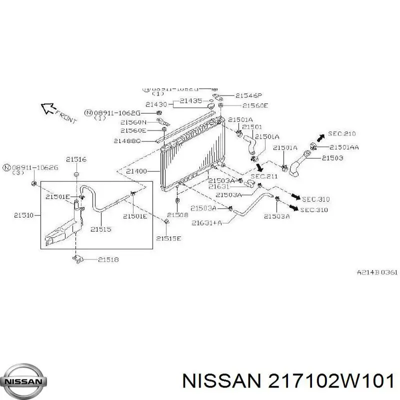 Botella expansion Nissan Pathfinder SUV (R50) (1995 - 2004) precio, desde 55,06 EUR