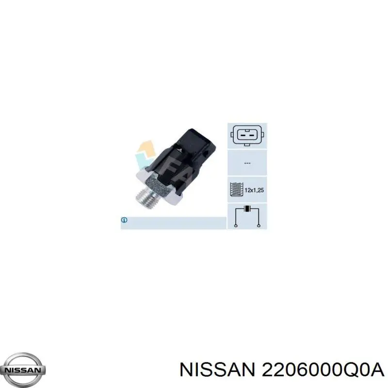 2206000Q0A Nissan sensor de detonacion