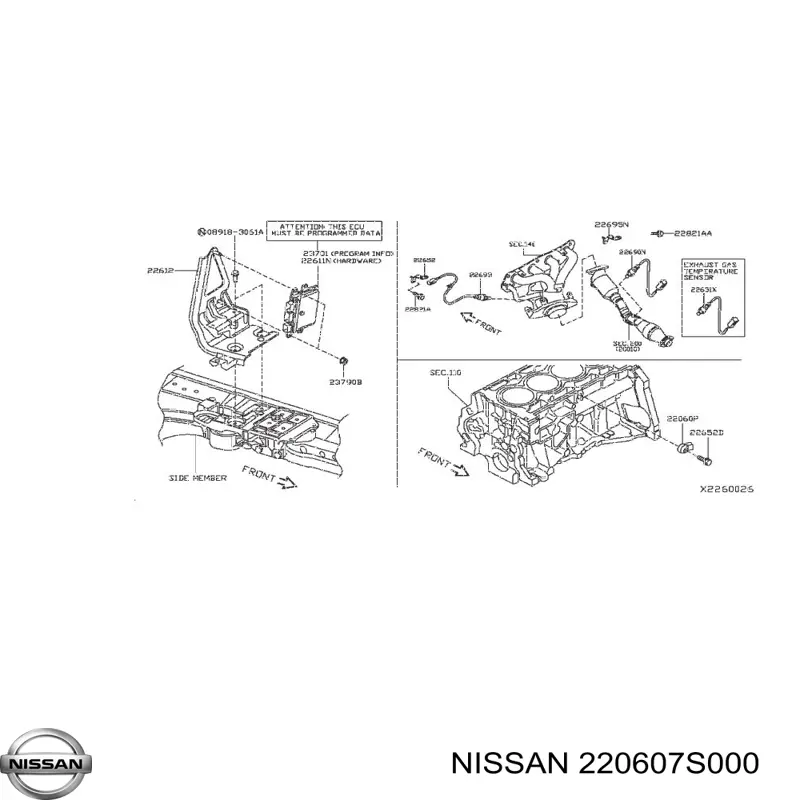 Sensor de detonaciones Nissan/Infiniti 220607S000 precio, desde 18,58 EUR