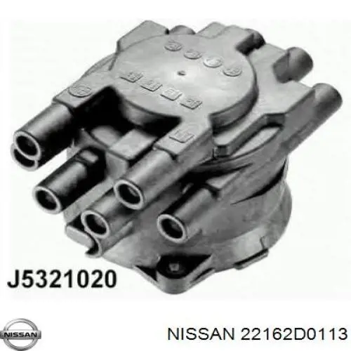22162D01X3 Nissan tapa de distribuidor de encendido