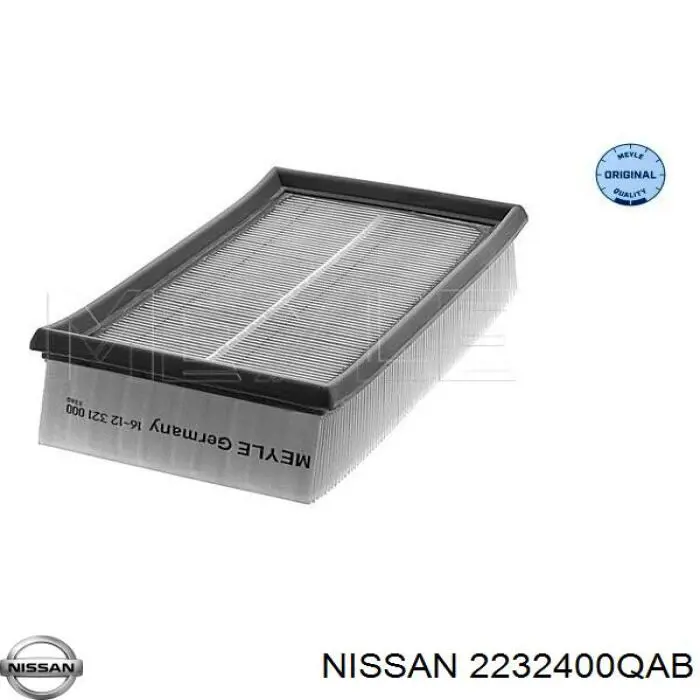 El filtro de aire Nissan/Infiniti 2232400QAB precio, desde 7,80 EUR