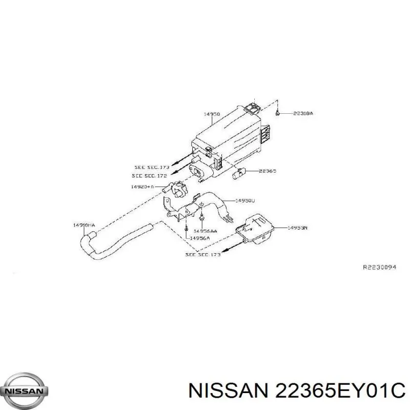 22365EY01C Nissan