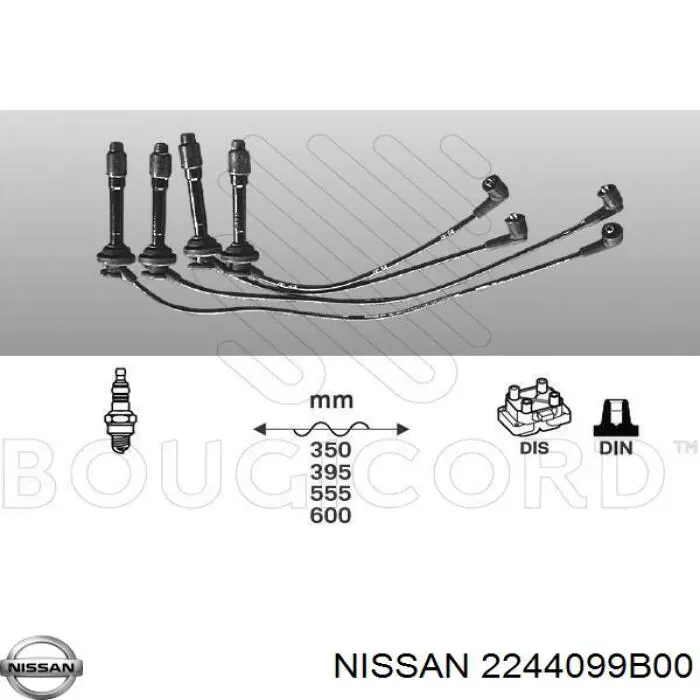 Juego de cables de bujias Nissan/Infiniti 2244099B06 precio, desde 44,24 EUR