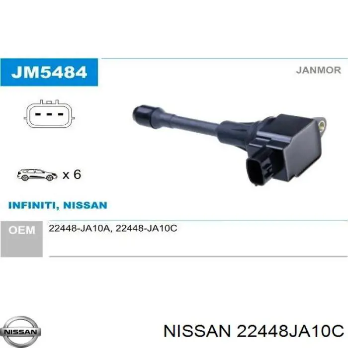 Comprar 22448JA10C Nissan/Infiniti Bobina