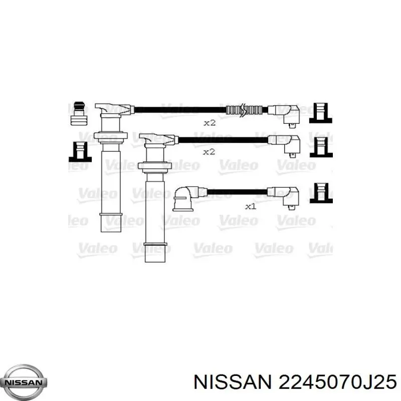 2245053J88 Nissan/Infiniti Cables de alta tensión, juego