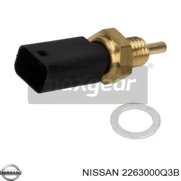 2263000Q3B Nissan sensor de temperatura del refrigerante