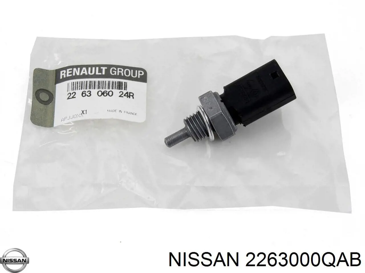 2263000QAB Nissan sensor de temperatura del refrigerante